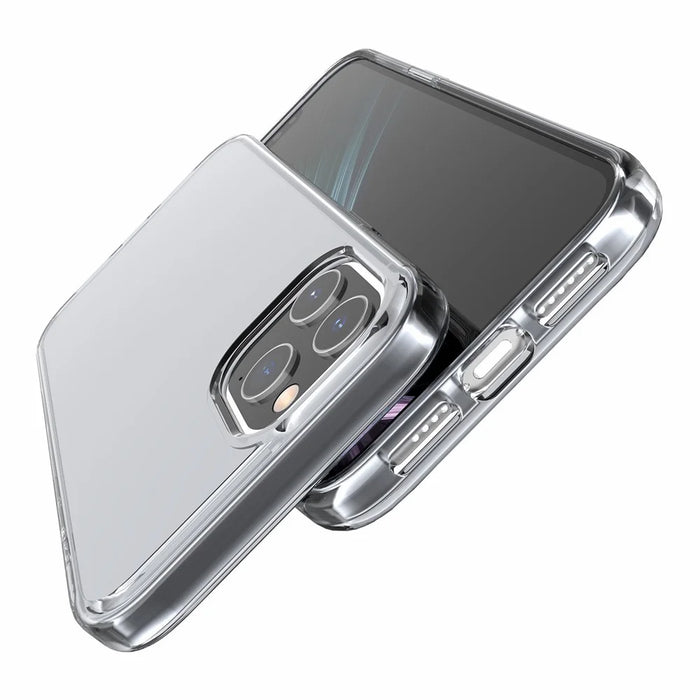 For iPhone 11 Pro Case PC + TPU Shockproof Clear Phone Cover - Transparent Black - 7