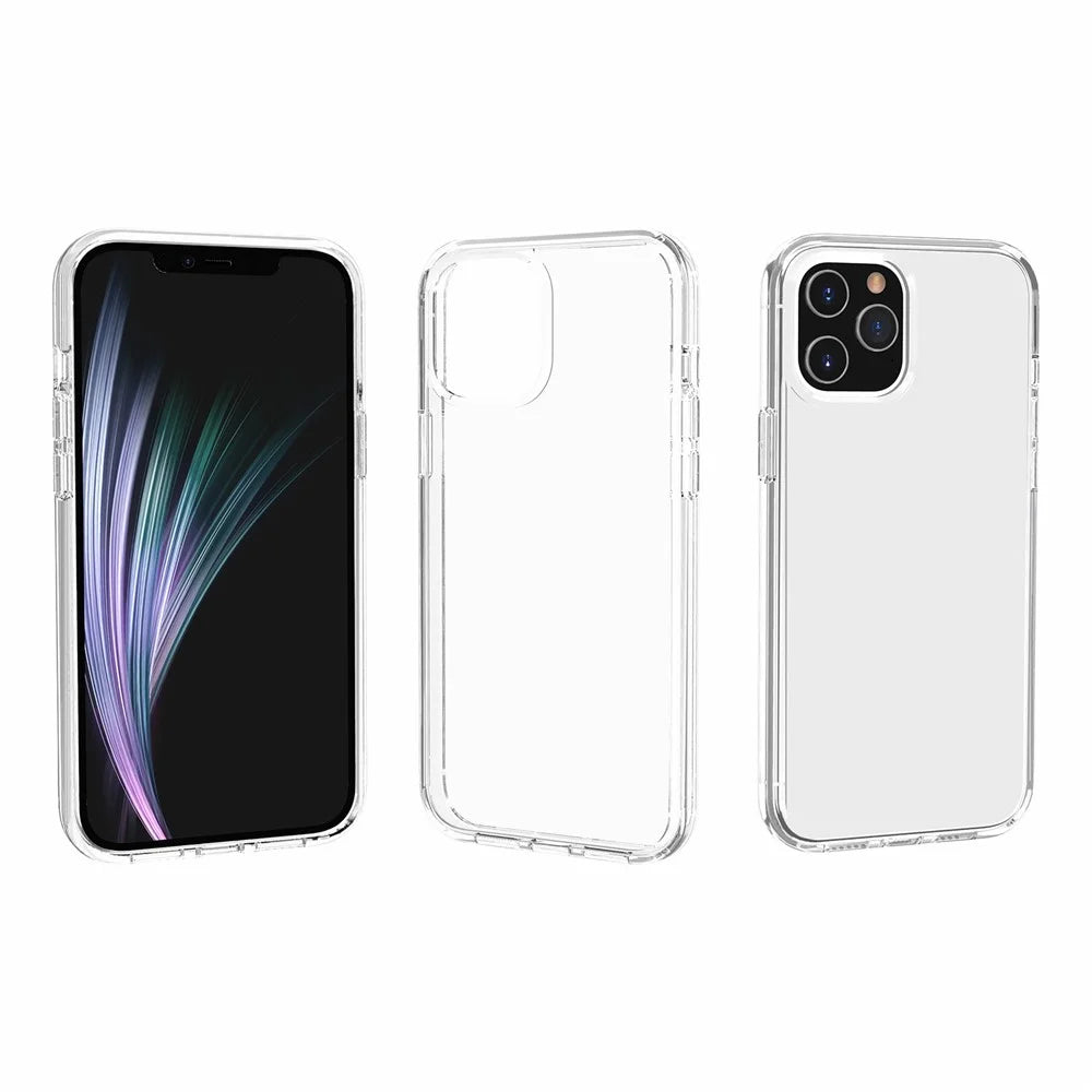 For iPhone 11 Pro Max Case PC + TPU Shockproof Clear Phone Cover - Transparent - 2