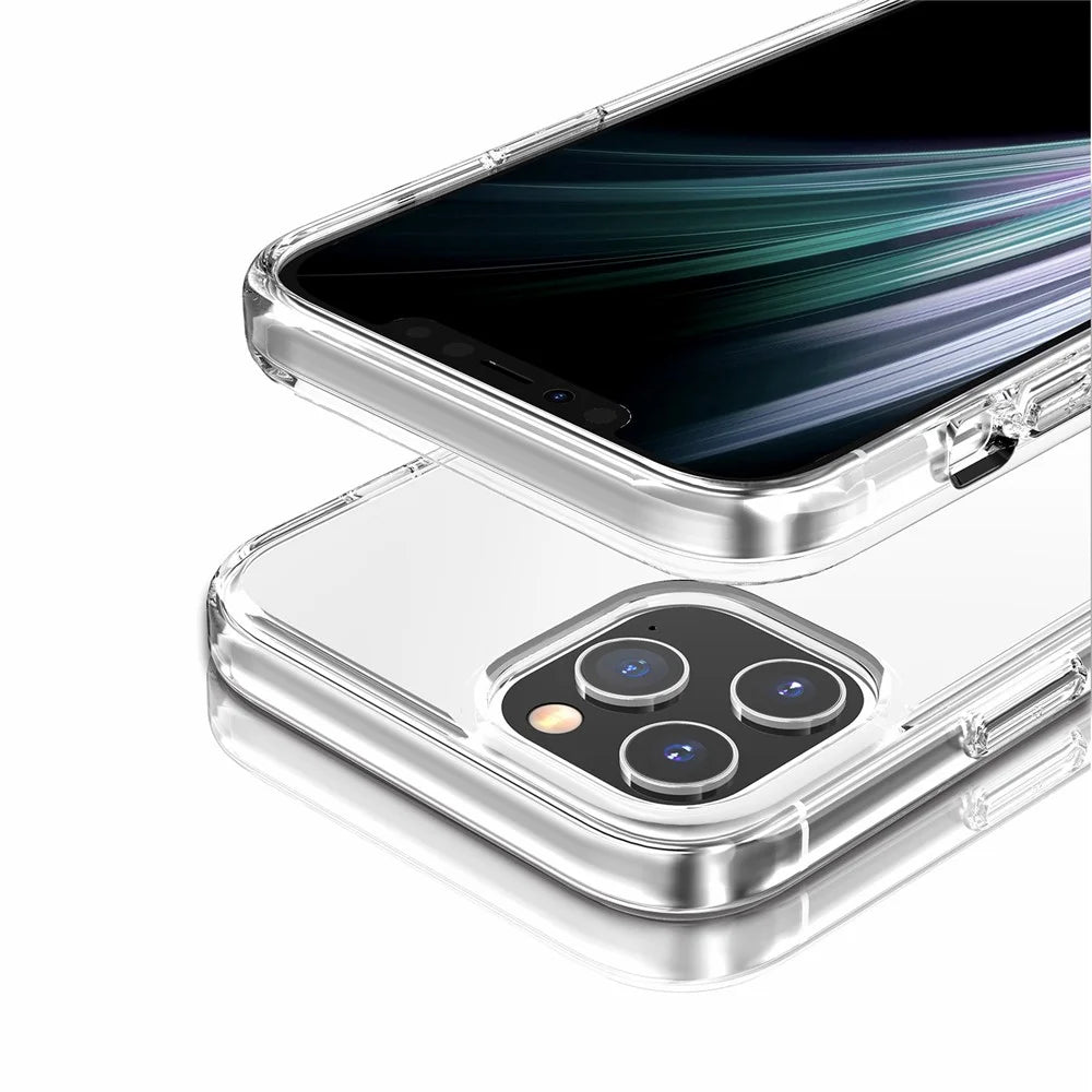 For iPhone 11 Pro Max Case PC + TPU Shockproof Clear Phone Cover - Transparent - 7