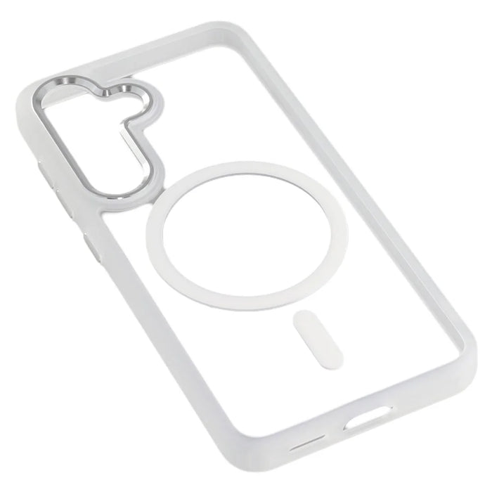 FULEXIN For Samsung Galaxy S25+ Magnetic Case Anti Drop TPU + PC Phone Cover - White - 7