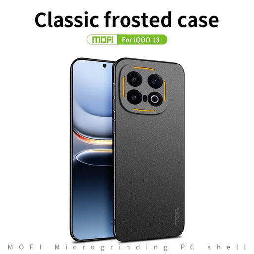 MOFI For vivo iQOO 13 5G PC Case  Shield Matte Series Slim Fit Phone Cover - Black - 2