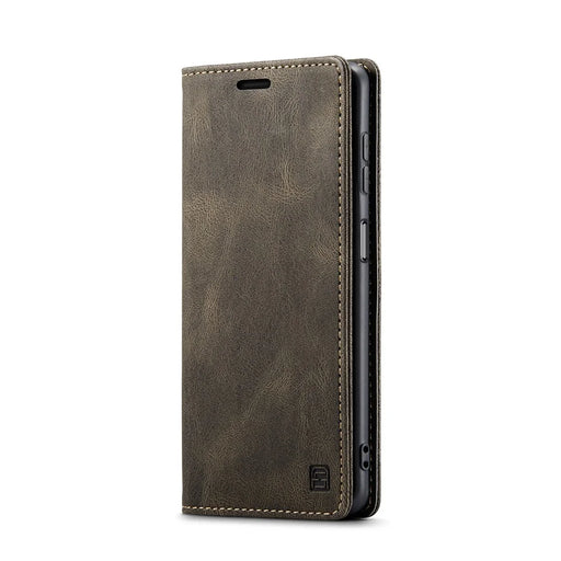 AUTSPACE For Samsung Galaxy M23 5G / Galaxy A23 5G (Global Version) Wallet Case  A01 Leather Stand Cover with RFID Blocking Card Holder - Coffee - 2