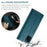 AUTSPACE For Samsung Galaxy A31 Wallet Case  A01 Leather Stand Cover with RFID Blocking Card Holder - Blue - 6