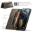 AUTSPACE For Samsung Galaxy A16 5G Wallet Case  A01 Leather Stand Cover with RFID Blocking Card Holder - Coffee - 5