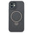 For iPhone 12 Case Compatible with MagSafe Kickstand TPU + PC Phone Cover Carbon Fiber Texture - 1