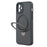 For iPhone 12 Case Compatible with MagSafe Kickstand TPU + PC Phone Cover Carbon Fiber Texture - 3