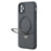 For iPhone 11 Case Compatible with MagSafe Kickstand TPU + PC Phone Cover Carbon Fiber Texture - 3