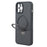 For iPhone 12 Pro Case Compatible with MagSafe Kickstand TPU + PC Phone Cover Carbon Fiber Texture - 3