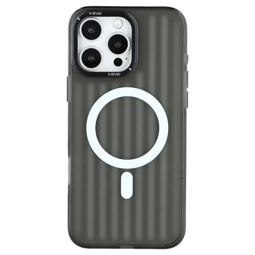 X-LEVEL For iPhone 16 Pro Max Case Compatible with MagSafe Iridescent Color Changing PC + TPU Phone Cover - Black - 1
