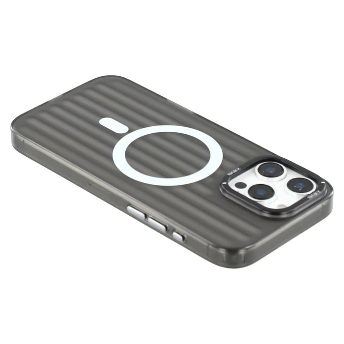 X-LEVEL For iPhone 16 Pro Max Case Compatible with MagSafe Iridescent Color Changing PC + TPU Phone Cover - Black - 5