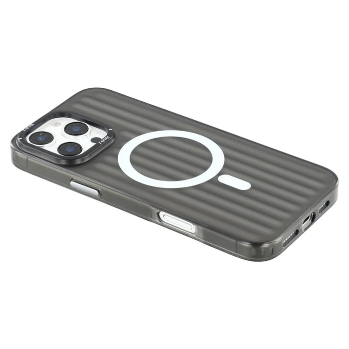 X-LEVEL For iPhone 16 Pro Max Case Compatible with MagSafe Iridescent Color Changing PC + TPU Phone Cover - Black - 6