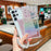 For Samsung Galaxy S24 Ultra Case Gradient TPU Phone Back Cover with Glitter Card Rhinestones Decor Strap - Pink - 3