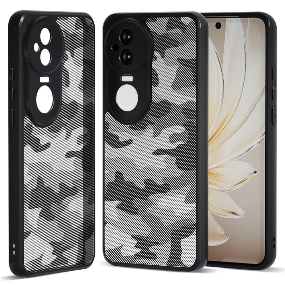 IBMRS For vivo S20 5G Case TPU + PC Heavy Duty Shockproof Phone Cover Camera Protection - Artistic Camouflage - 1