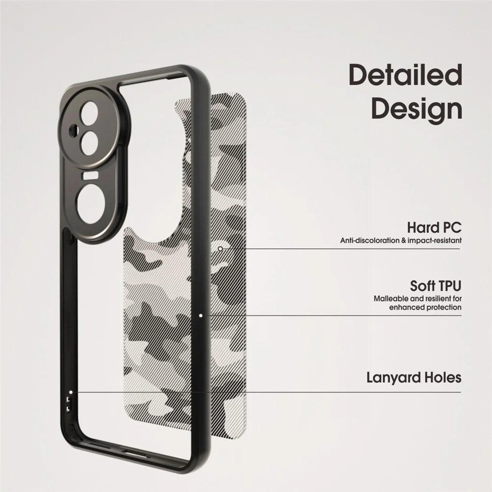IBMRS For vivo S20 5G Case TPU + PC Heavy Duty Shockproof Phone Cover Camera Protection - Artistic Camouflage - 4