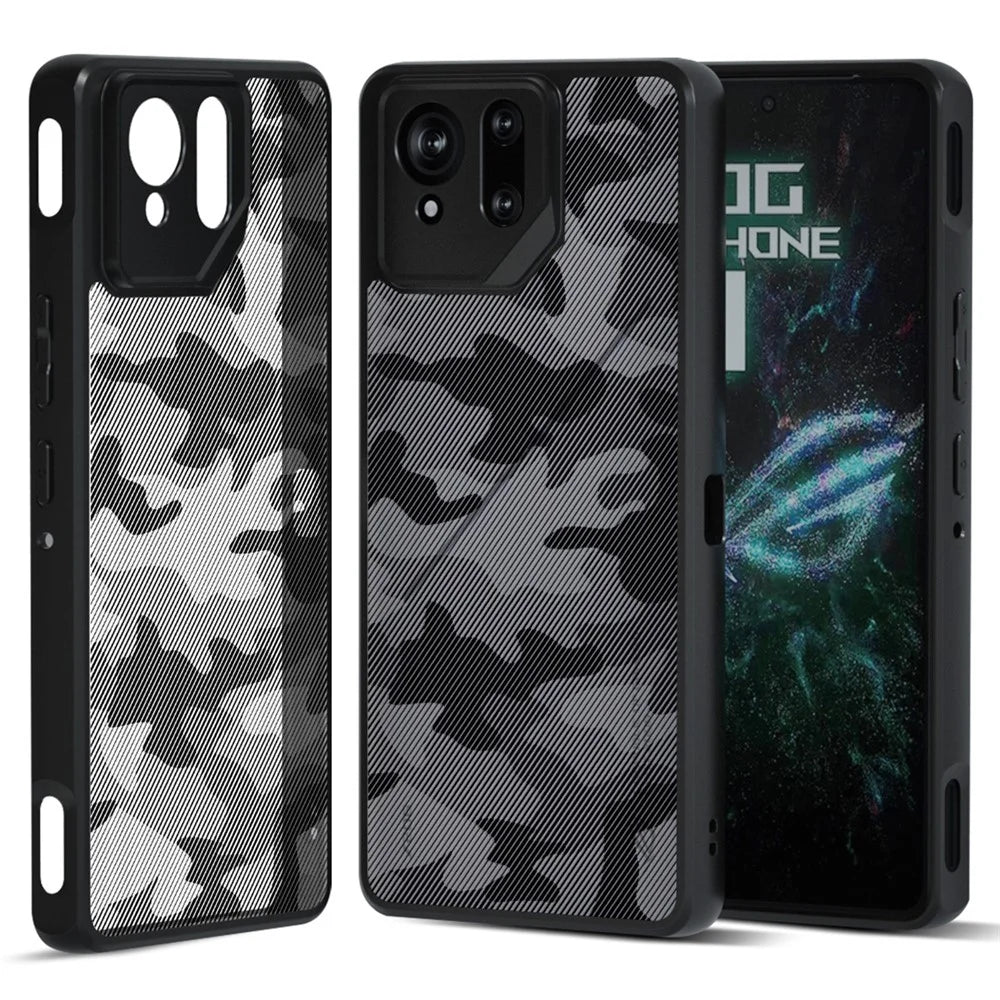 IBMRS For Asus ROG Phone 9 5G / Phone 9 Pro 5G Case TPU + PC Heavy Duty Shockproof Phone Cover Camera Protection - Artistic Camouflage - 1