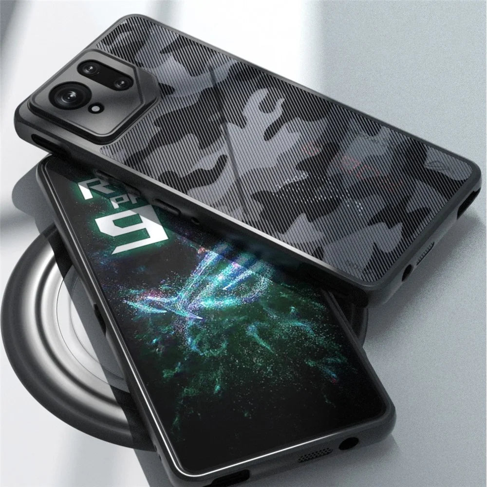 IBMRS For Asus ROG Phone 9 5G / Phone 9 Pro 5G Case TPU + PC Heavy Duty Shockproof Phone Cover Camera Protection - Artistic Camouflage - 2