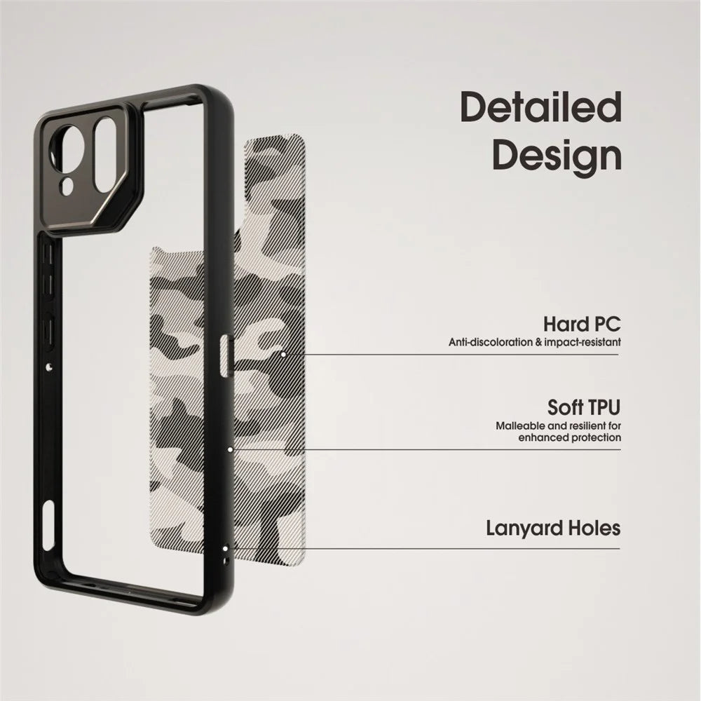 IBMRS For Asus ROG Phone 9 5G / Phone 9 Pro 5G Case TPU + PC Heavy Duty Shockproof Phone Cover Camera Protection - Artistic Camouflage - 4