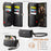 CASEME C39 Series For iPhone 13 Pro Max Case RFID Blocking 9 Card Slots Zipper Wallet Stand Leather Cover with Strap - Black - 3