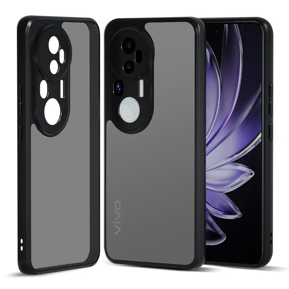 IBMRS For vivo S20 Pro 5G Case TPU + PC Heavy Duty Shockproof Phone Cover Camera Protection - Matte Black - 1