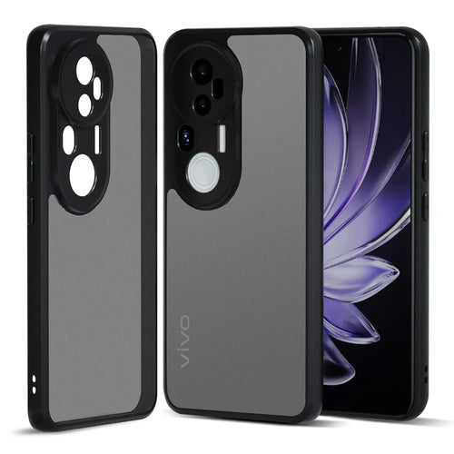 IBMRS For vivo S20 Pro 5G Case TPU + PC Heavy Duty Shockproof Phone Cover Camera Protection - Matte Black - 1