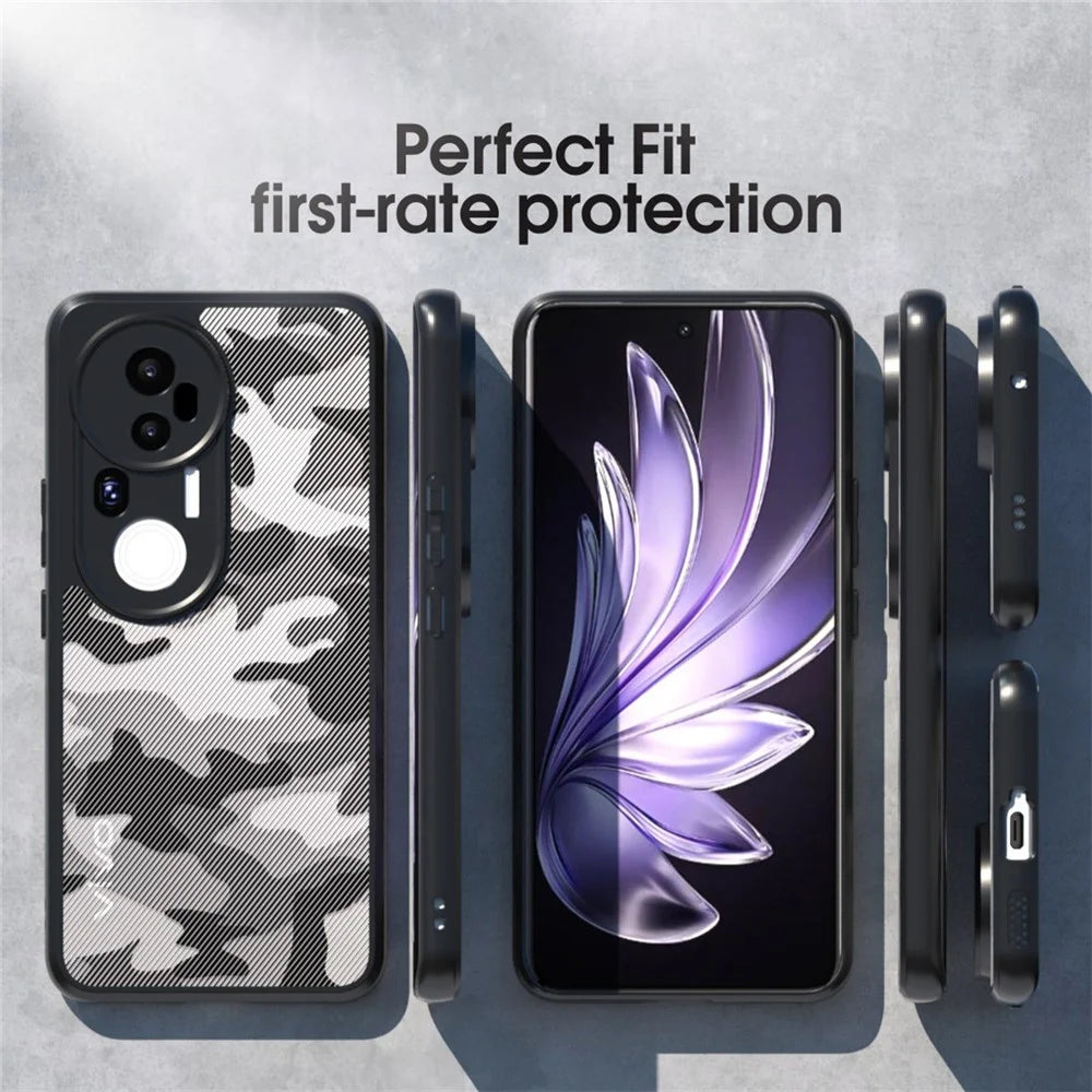 IBMRS For vivo S20 Pro 5G Case TPU + PC Heavy Duty Shockproof Phone Cover Camera Protection - Matte Black - 7