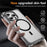For iPhone 16 Pro Case Compatible with MagSafe Reinforced Corners TPU + Acrylic Back Cover - Transparent Black - 4