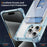 For iPhone 15 Pro Max Case Reinforced Corners TPU + Acrylic Phone Cover with Kickstand Card Holder - Transparent Blue - 2