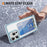 For iPhone 15 Pro Max Case Reinforced Corners TPU + Acrylic Phone Cover with Kickstand Card Holder - Transparent Blue - 3