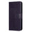 For Samsung Galaxy A23e / A23s PU Leather Phone Case Imprinted Owl Tree Pattern Wallet Stand Magnetic Clasp Cover - Dark Purple - 4