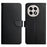 For OnePlus 13R 5G Case Genuine Cow Leather Phone Cover Nappa Texture - Black - 1