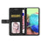 For OnePlus 13R 5G Case with Wrist Strap Y Shaped Lines Imprint Leather Phone Cover - Black - 2