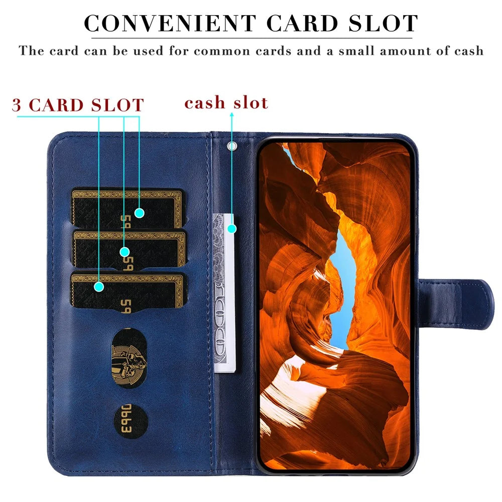 For OnePlus 13R 5G / Ace 5 5G / Ace 5 Pro 5G Case Zipper Wallet Calf Texture PU Leather Phone Cover - Blue - 5