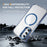 For Samsung Galaxy A05s 4G Clear Phone Case with Lens Kickstand Cover Magnetic Case - Blue - 5