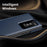 For Samsung Galaxy Z Fold6 5G Case with Card Holder Smart View Window Leather Phone Cover - Sapphire - 5