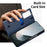 For Samsung Galaxy Z Fold6 5G Case with Card Holder Smart View Window Leather Phone Cover - Sapphire - 7