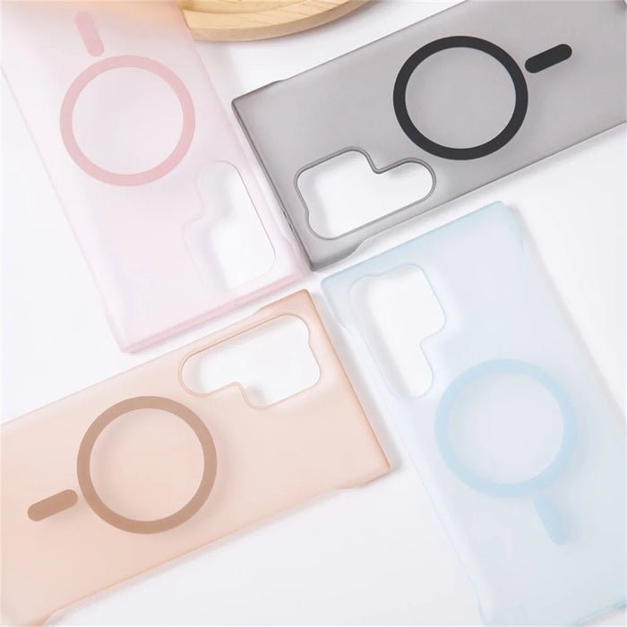 For Samsung Galaxy S25 Ultra Phone Case Anti Scratch Frameless PC Cover Magnetic Case - Gold - 2