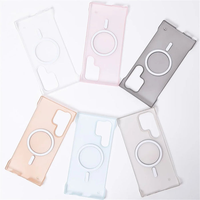 For Samsung Galaxy S25 Ultra Phone Case Anti Scratch Frameless PC Cover Magnetic Case - Gold - 3
