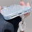 For iPhone 16 Pro Max Case with Wrist Strap TPU Phone Back Cover Glitter Design - Silver - 4