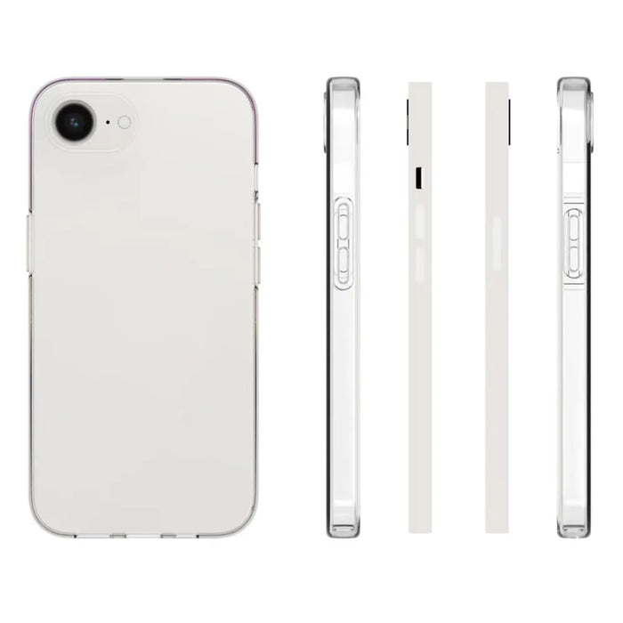 For iPhone 17e / 16e Clear TPU Anti-Scratch Phone Case + 2.5D Arc Edge Screen Protector - 5