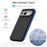 For Google Pixel 9 Pro XL Case Skin Touch PC + TPU Anti Drop Phone Back Cover - Blue - 4