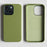 For iPhone 13 Magnetic Case Eco-Friendly RPET Phone Back Cover GRS Certified - Light Green - 2