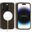 For iPhone 14 Pro Max Magnetic Case Eco-Friendly RPET Phone Back Cover GRS Certified - Dark Brown - 1