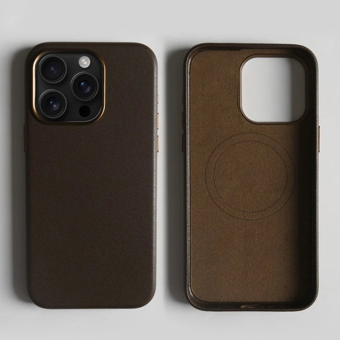 For iPhone 14 Pro Max Magnetic Case Eco-Friendly RPET Phone Back Cover GRS Certified - Dark Brown - 2