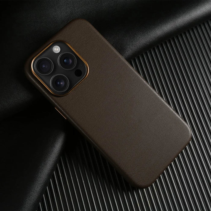 For iPhone 14 Pro Max Magnetic Case Eco-Friendly RPET Phone Back Cover GRS Certified - Dark Brown - 3