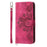 For Realme 13+ 5G / 13 Pro 5G (China) Case Flower Pattern PU Leather Wallet Phone Cover with Strap - Wine Red - 7