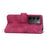 For Realme C75 4G / V60 Pro 5G Case Flower Pattern PU Leather Wallet Phone Cover with Strap - Wine Red - 3