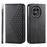 For OnePlus 13R 5G Case Calf Texture PU Leather Phone Cover with Wallet - Black - 1