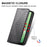 For OnePlus 13R 5G Case Calf Texture PU Leather Phone Cover with Wallet - Black - 5