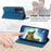 For Realme C75 4G / V60 Pro 5G Wallet Case RFID Blocking PU Leather Phone Cover - Blue - 3