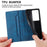 For Realme C75 4G / V60 Pro 5G Wallet Case RFID Blocking PU Leather Phone Cover - Blue - 6